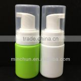 Foaming HDPE bottle in green color which capacity is 30ml