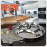 Wholesale healthy good quality SS201 34cm stainless steel food tray/hospital food tray