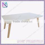 European Style No Folding Cheap Coffee Table White Wooden Coffee Table thumbnail-1