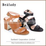 2016 Newest fashion slip on slingback genuine leather sexys sandals woman shoes