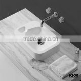 kkr solid surface resin marble washbasin