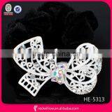 Asia Popular Diamante Hair Bow With Elastic Band for Girl thumbnail-1
