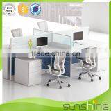Top Quality Office Furniture/Customized Office Desk 4 Person Workstation Partition Staff Room thumbnail-4