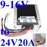 High Power 12v to 24v dc Step up Converter Dc/dc 14v 15v 11v to 24v Boost Power Regulator Module 20A 480W Waterproof IP68