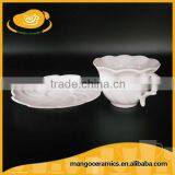 Wholesale Wedding Banquet Use Porcelain Tea Cups and Saucers thumbnail-5