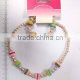 2016 Multicolor Beaded Necklace Bracelet Set for Children thumbnail-2