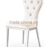 European Style High Quality Home Furniture Modern Dining Chair Hotel Restaurant Used Dining Chairs Stainless Steel Dining Chair thumbnail-1