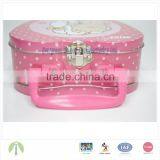 Mini Tin Metal Lunch Box With Lock and Handle