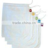 Customize Logo Label Reusable Eco Friendly Strong Drawstring Mesh Produce Bag thumbnail-5