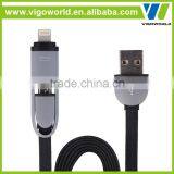 2 In1 Usb Cable Fit for Smartphone Fastest Charging and Data Transferring Speed