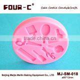 Hairdressing Cake Pop Mould,silicone 3D Cake Decoration Mould,sugar Art Maker