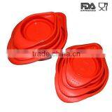 FDA Silicone Stackable and Space Saving Foldable Silicone Measuring Cups Set Measuring Tool thumbnail-4