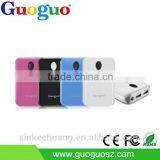 Guoguo promotion colorful dual usb LED torch 6000mAh portable power bank for xiaomi