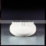 Porcelain Crucible Covers Porcelain Crucible Covers, Size J, 66 mm ID (Case of 24)