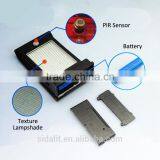 20 Led Panel Texture Lampshade 1800mah Ni-MH Battery PIR Sensor + Voice Control Solar Mini Garden Light thumbnail-5