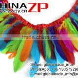 Top Supplier ZPDECOR Bulk Sale Best Quality Colorful Design Trim Goose Trimming Feathers thumbnail-3