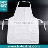 Eco Friendly 100% Cotton Plain Fabric White Child Apron for Kitchen thumbnail-2
