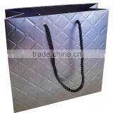 Luxury High Quality Fashion Paper Shopping Bag With Embossing thumbnail-3
