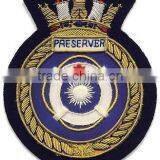 New Style Gold Bullion Wire Embroidery Badge thumbnail-2