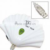 OEM Printing Logo USB Hub 2.0 Shell Shape USB Hub 4 Port thumbnail-2