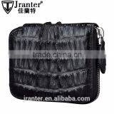 2016 Most Popular Mini Money Wallet Zipper Coin Purse Genuine Crocodile Leather Coin Wallet