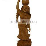 Sandalwood Carving Craft Handmade Statues Figurine Promotion Gift, Personal Gift, Home Decoration thumbnail-1