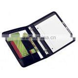 Fashion A4 Ring Binder Leather Folder