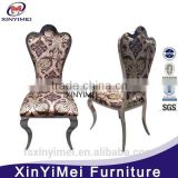 high back fabric white leather dining chairs with low price