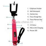 Bluetooth Selfie Stick Compatible With IOS Samsung Android Systems Various Colors Are Available thumbnail-3