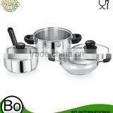 Stainless Steel Induction Cookware Sauce Pan With Lid Gift Box