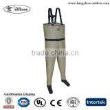 Breathable Fishing Chest Waders With Neoprene Socking Foot thumbnail-1