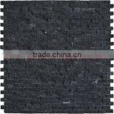 NATURAL JET BLACK MARBLE MOSAIC TILES thumbnail-1