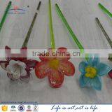 Valentine's Day Long Twisted Stem Red Rose Glass Flower for Gifts thumbnail-5