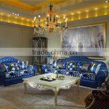 Italy Innovative Style Individual Character and Fashionable Chesterfild Bright Blue Sofa Set thumbnail-1