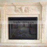 Natural White Marble Fireplace thumbnail-1
