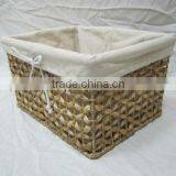 Nice Rectangle Water Hyacinth Storage Baskets Wholesale thumbnail-1