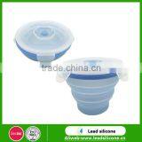 Multifunction Silicone Bowl With Lip / Universal Distinctive Silicone Bowl With Lid thumbnail-3