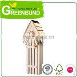 Small Wooden Bird Wren House Indoor Wild Life Care thumbnail-5