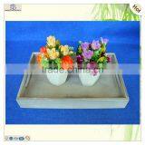 China Manufacture Large Antique Hole Handles Pine Wooden Tray thumbnail-4