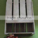 2016 Unfinished Wooden Wine Box Wine Glass Packing Box Wooden Wine Boxes for Sale thumbnail-4