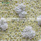 SAST-70024 White and Cream Yellow Silk Hydrangea Flower Wall Backdrop Wedding Decor thumbnail-2