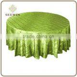 Moss Green Pintuck Tablecloth