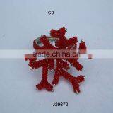 Napkin Ring in Glass Beads Can be in Any Colour thumbnail-1