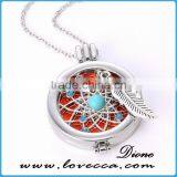 Beautiful Diffuser Jewerly Essential Oil Diffuser Locket Necklace Perfume Locket Pendant Necklace Christmas Jewelry Aromatherapy thumbnail-1