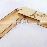 South Korea Stationery Wooden Create Pencil Case thumbnail-2