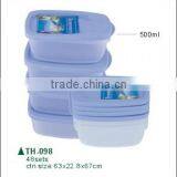 4 PCS Rectangular Storage Container,food Storage Container,plastic Storage Box thumbnail-2
