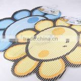 sunflower shaped printed EVA anti slip bath mat