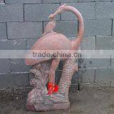 Stone Bird Garden Statue With Cub thumbnail-1