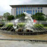Outdoor Decorative Natural Stone Dolphin Garden Fountain thumbnail-1
