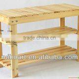 Pine Wooden Shoes Shelf thumbnail-1